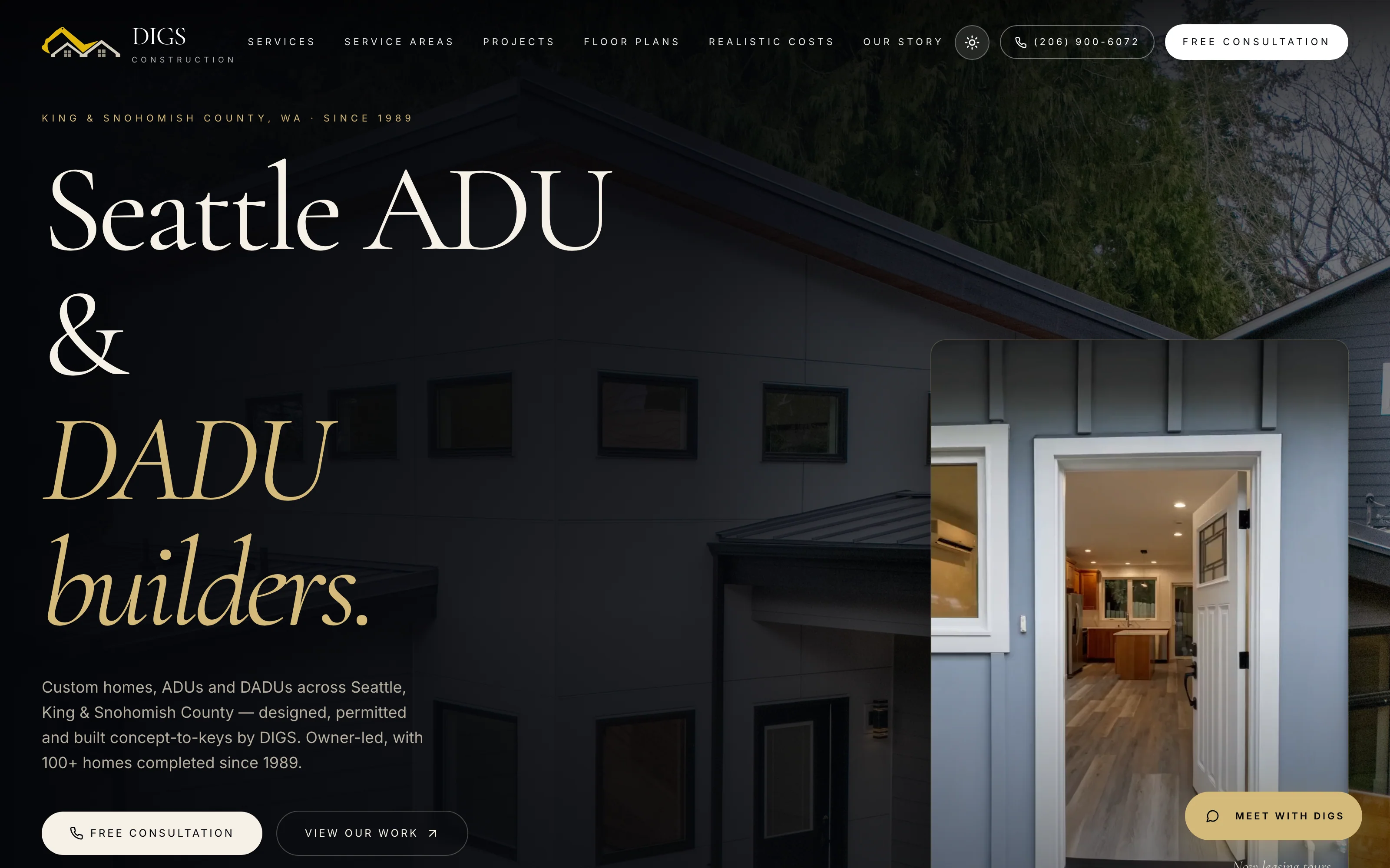 Diggs Builders — website by Nightwork Studio